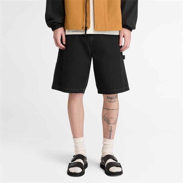 Timberland Men's Black Denim Shorts in Size XL, Sports Direct