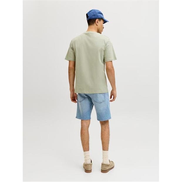 Lt Blue Denim - Jack and Jones - Mens Rick Slim Denim Shorts