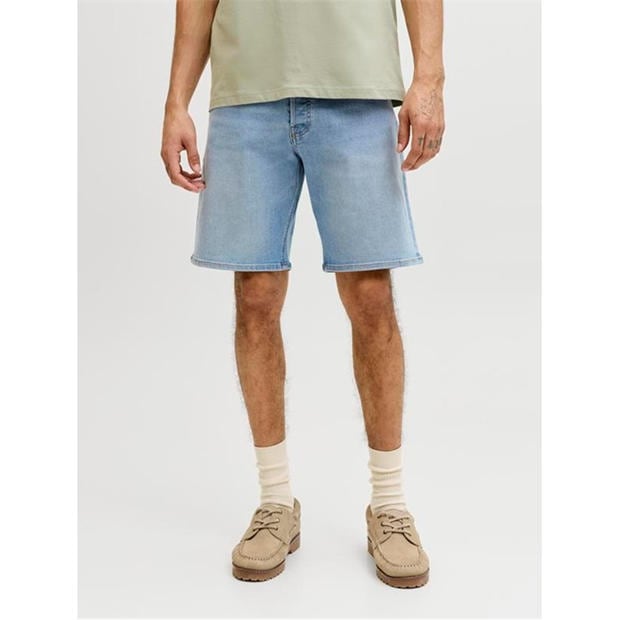 Lt Blue Denim - Jack and Jones - Mens Rick Slim Denim Shorts