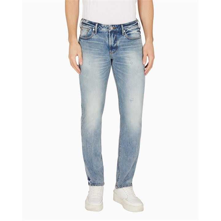 Emporio Armani Men's Blue Slim Fit J06 Jeans in Size 32 R, Sports Direct