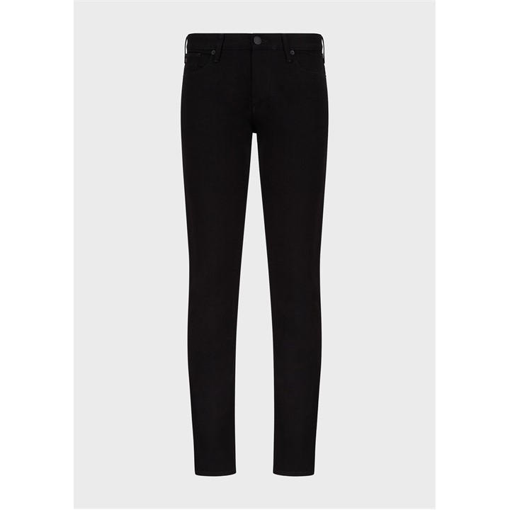 Emporio Armani Men's Black Slim Fit J06 Jeans in Size 32 R, Sports Direct