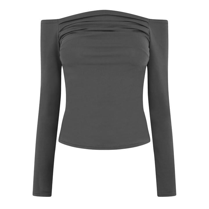 Jack Wills Women's Grey Long Sleeve T-Shirt Size 8