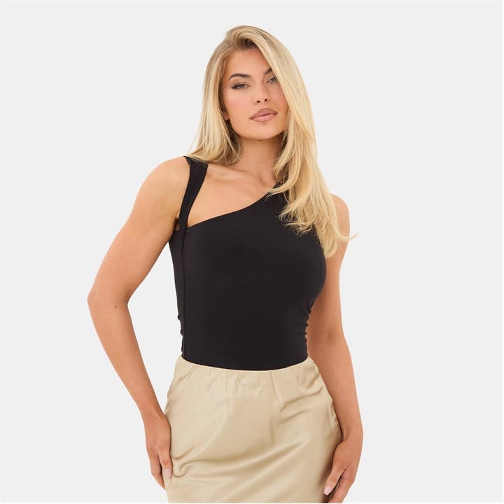 I Saw It First Women's Black Slinky Fashion Top in Size 14, Sports Direct