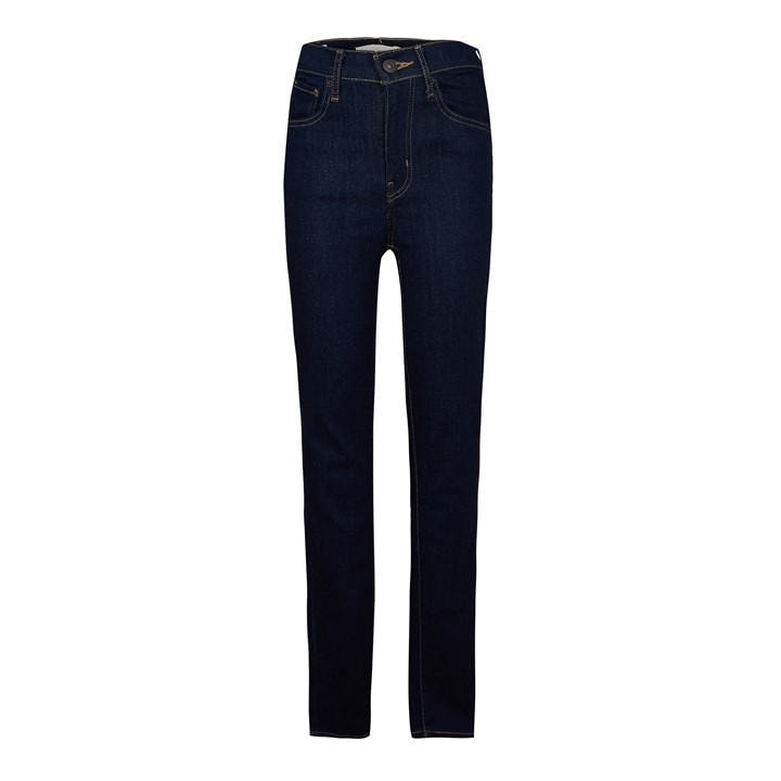 Levis Women's Blue Mile High Super Skinny Jeans in Size 25 L32, Sports Direct