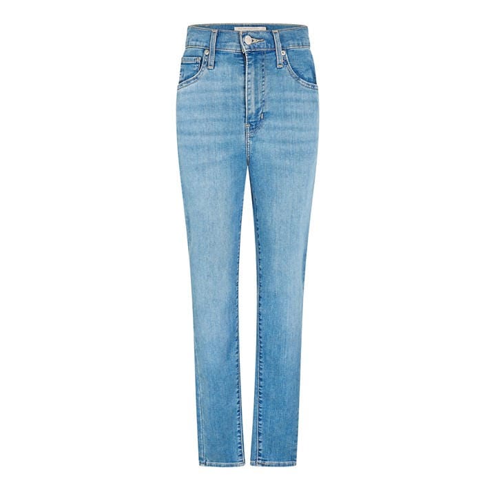 Levis Women's Blue Mile High Super Skinny Jeans in Size 25 L28, Sports Direct