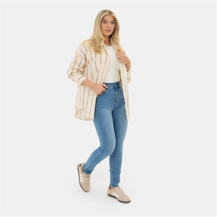 I Saw It First Women's Blue Skinny Jean in Size 16, Sports Direct