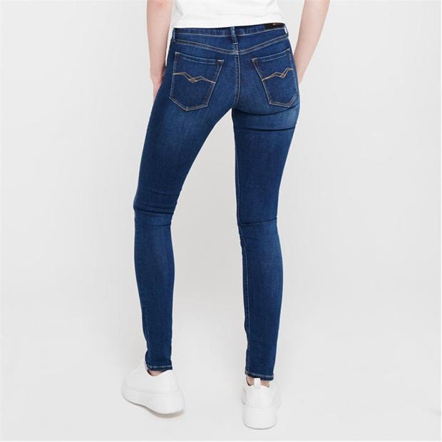 Med Blue 009 - Replay - Luzien Power Stretch Skinny Jeans