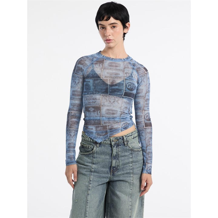 Guess Women's  Long-Sleeve T-Shirt in Size 16, Sports Direct