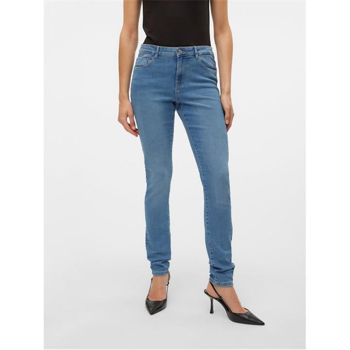 Vero Moda Women's Blue Skinny Jeans in Size 28 S, Sports Direct