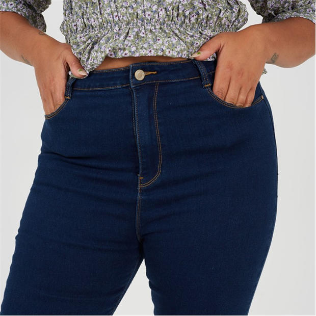 Light Blue - Brave Soul - Womens Plus Size Mid Rise Skinny Jean