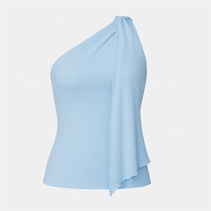 I Saw It First Women's Blue One Shoulder Drape Top in Size 10, Sports Direct