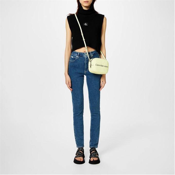 Calvin Klein Jeans Women's Blue High Rise Skinny Jeans in Size 31 R, Sports Direct
