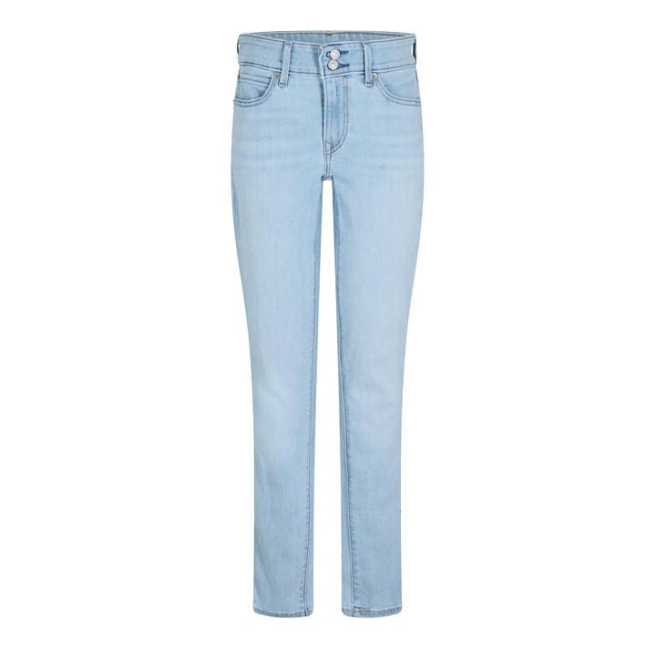 Levis Women's Blue Double Button Skinny Jeans in Size 25 L28, Sports Direct