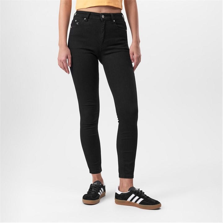 Calvin Klein Jeans Women's Black 010 High Rise Skinny Jeans in Size 27 L32, Sports Direct