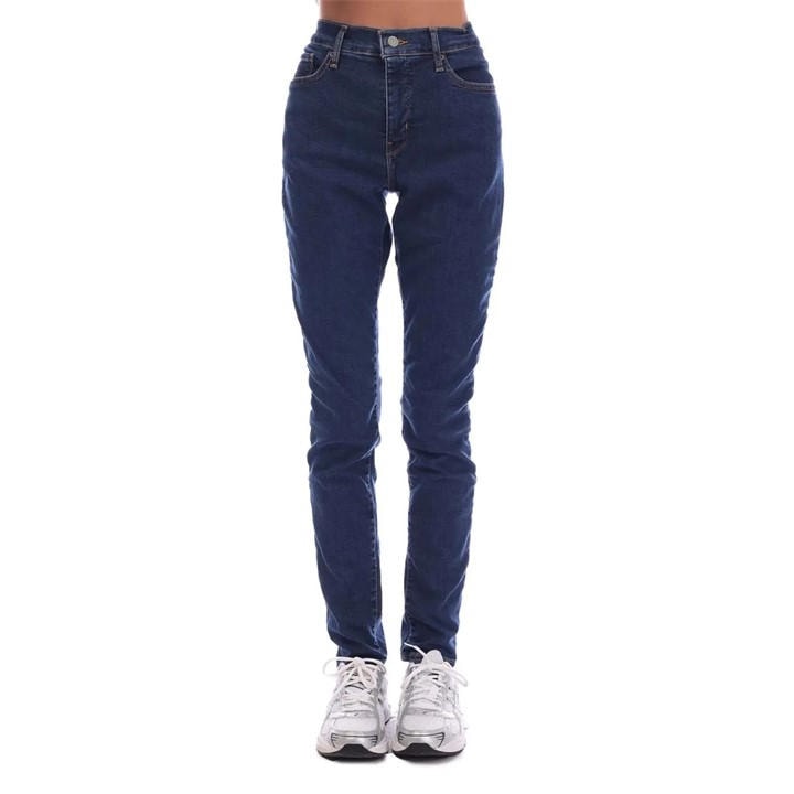 Levis Women's Blue Skinny Jeans in Size 34 R, Sports Direct