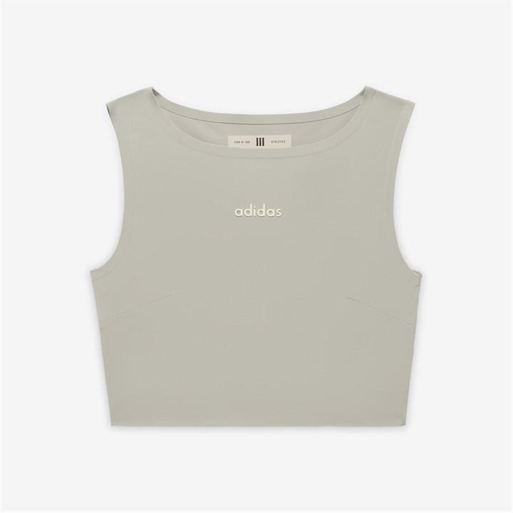 Adidas Women' Beige Tank Vest in Size S, Sports Direct