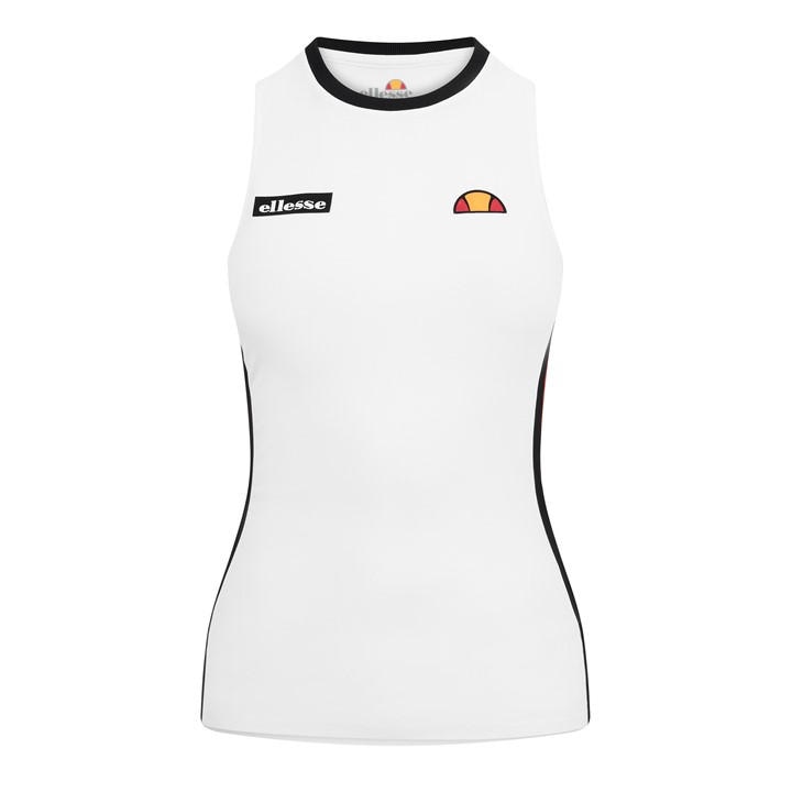 Ellesse Women's White Freden Tank Vest in Size 8, Sports Direct