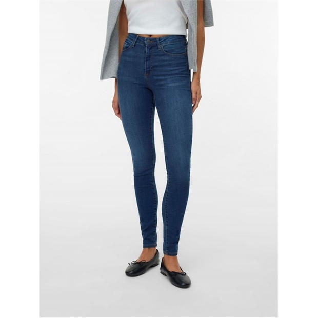 Mid Blue Denim - Vero Moda - Women's Sophia HW Skinny Jeans