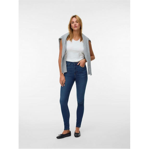 Mid Blue Denim - Vero Moda - Women's Sophia HW Skinny Jeans