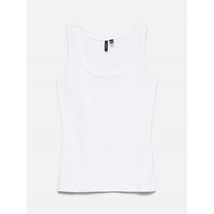 Vero Moda Women's White Lulu Tank Vest in Size 14, Sports Direct