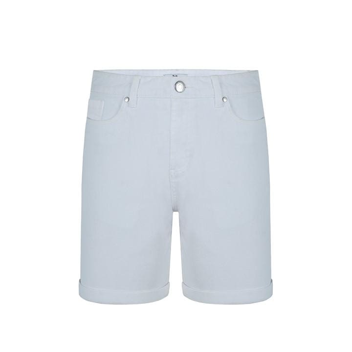 Be You Women's White Knee-Length Denim Shorts in Size 8, Sports Direct