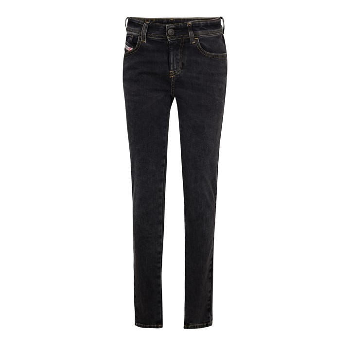 Diesel Women's Black Slandy Straight Jeans in Size 30 R, Sports Direct