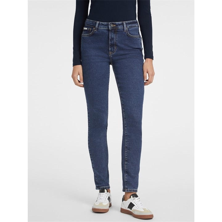 Guess Women's Blue High Rise Skinny Jeans in Size 27 S, Sports Direct