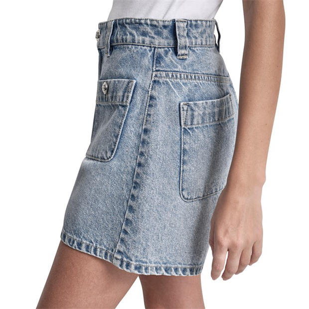 King - DKNY - DKNY Jeans High Rise A-Line Patch Pocket Short
