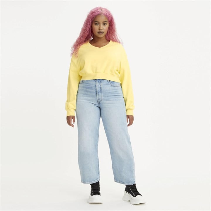 Levis Women's Blue Levi's Ribcage High Rise Ankle Jeans - Size 26 L29 - Image 4
