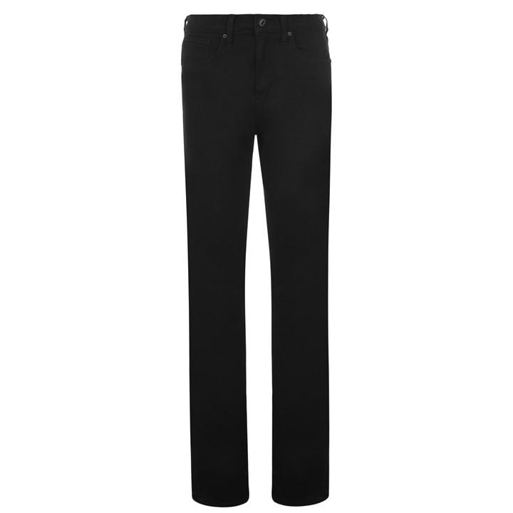 Levis Women's Black 724 High Rise Straight Jeans in Size 26 L28, Sports Direct