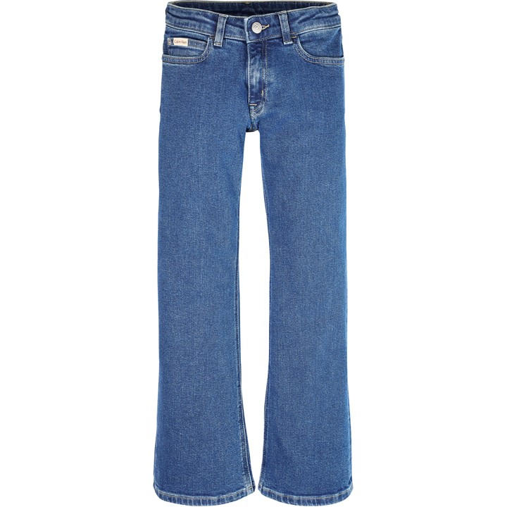 Calvin Klein Jeans Girls Blue Bootcut Jeans  in Size 11 - 12 Years, Sports Direct