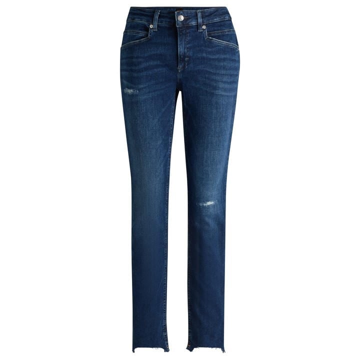 Boss Women's Blue Jackie Slim Fit Jeans in Size 29 L32, Sports Direct