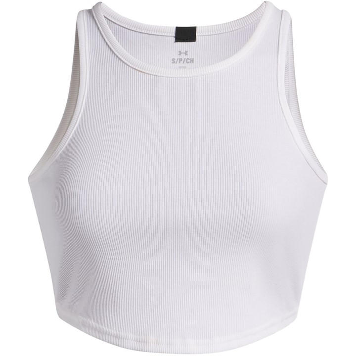 Under Armour Women's White Rival Rib Vest in Size 14, Sports Direct