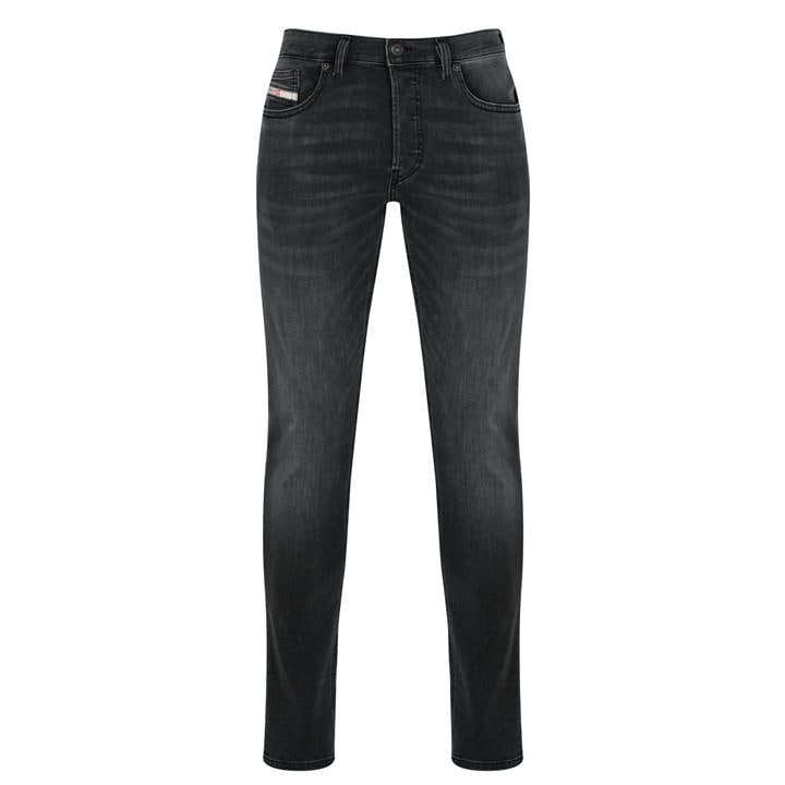 Diesel Men's Grey D Luster Slim Jeans Small