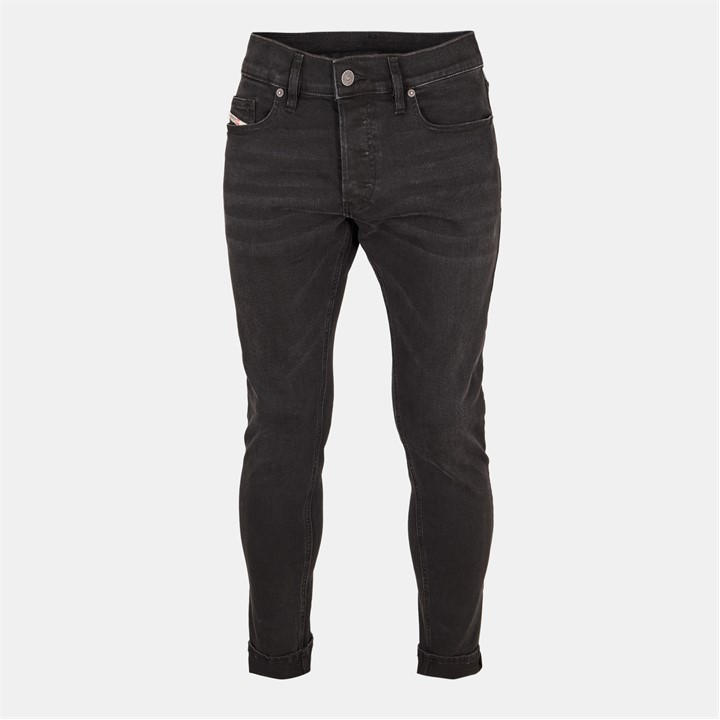 Diesel Men's Black D Luster Slim Jeans Large
