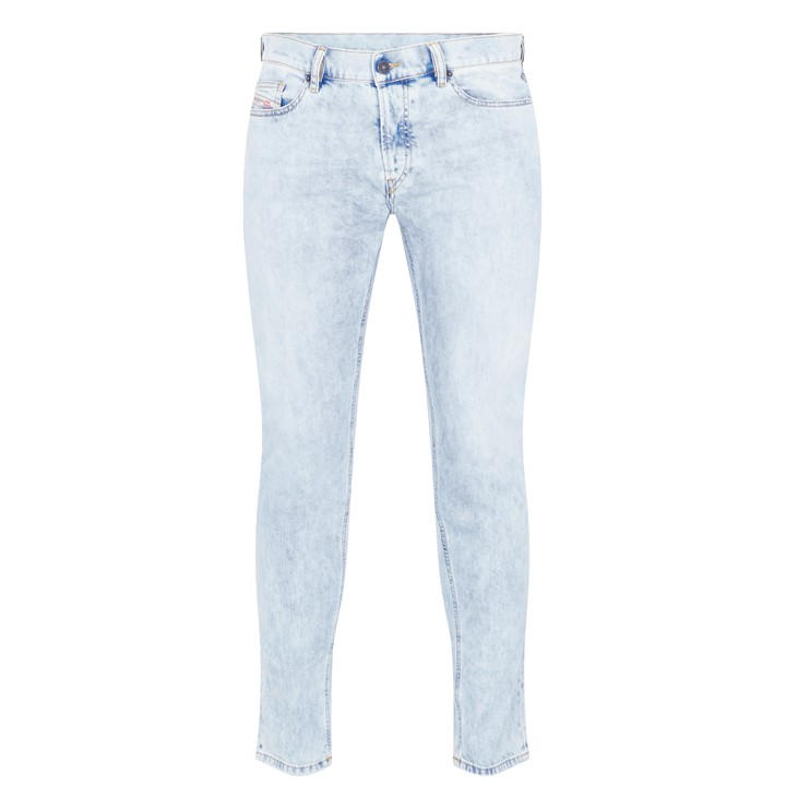 Diesel Men's Blue D Luster Slim Jeans Large