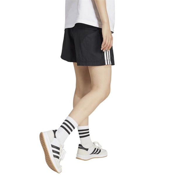 Black/White - adidas - Women's Woven Tracksuit Shorts