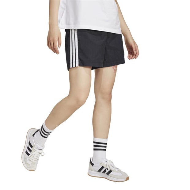 Black/White - adidas - Women's Woven Tracksuit Shorts