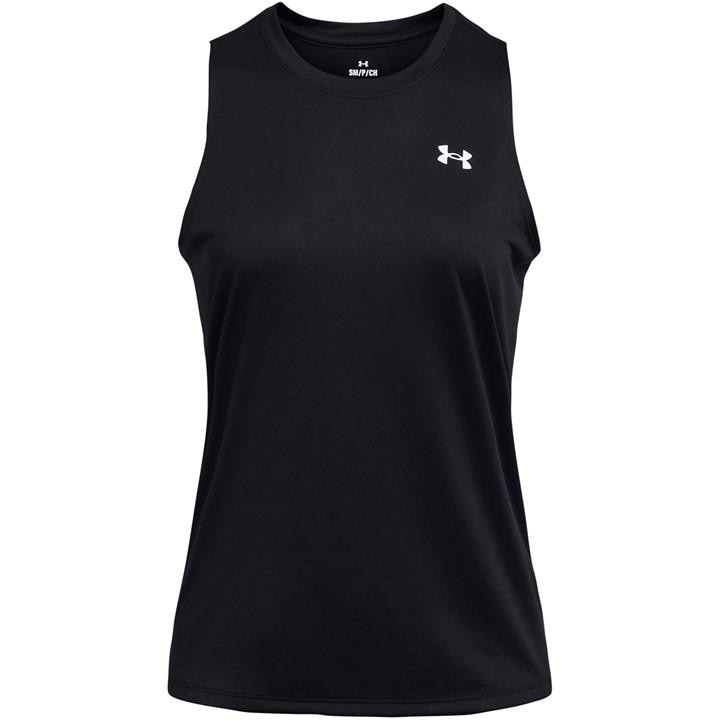 Under Armour Women's Black Tech Solid Tank Vest in Size 8, Sports Direct