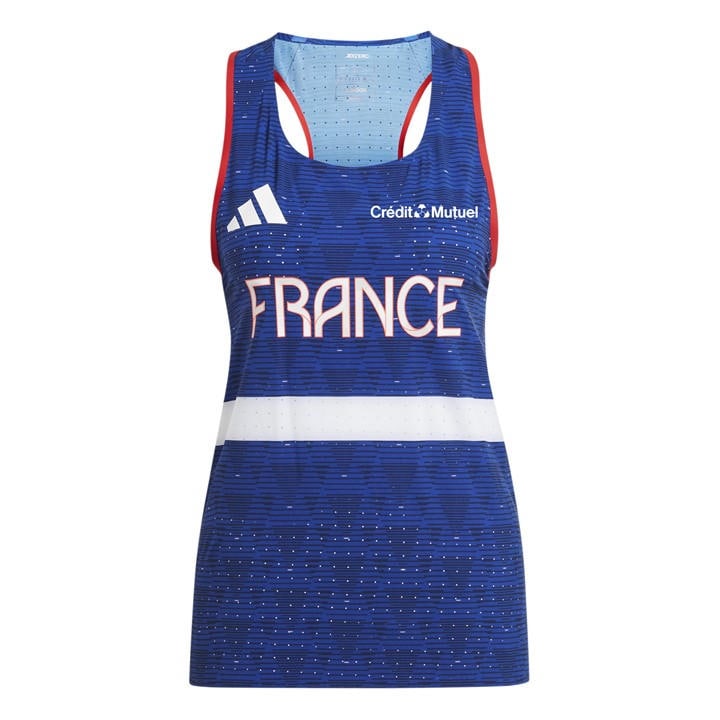 Adidas Women' Blue Team F W Tank Vest in Size S, Sports Direct