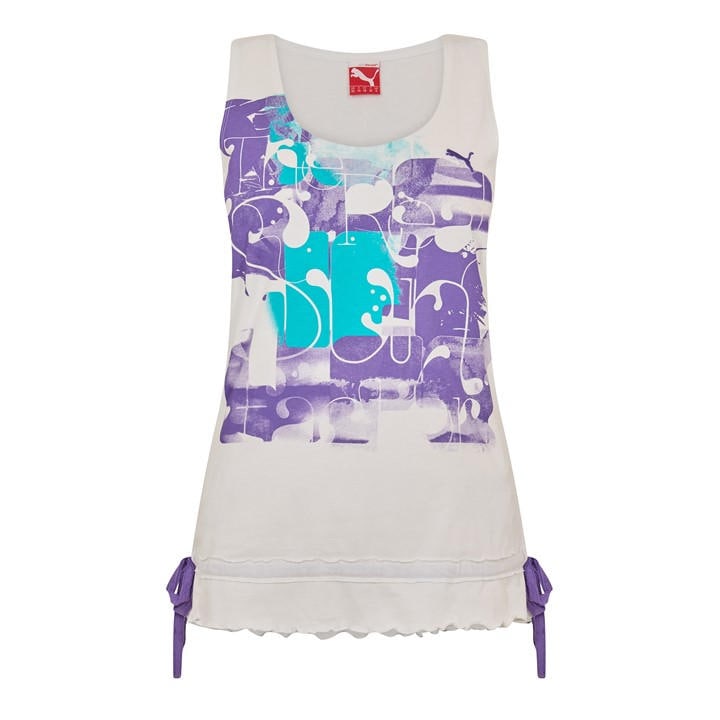 Puma Women's White (8) Sun Vest Top in Size 10, Sports Direct