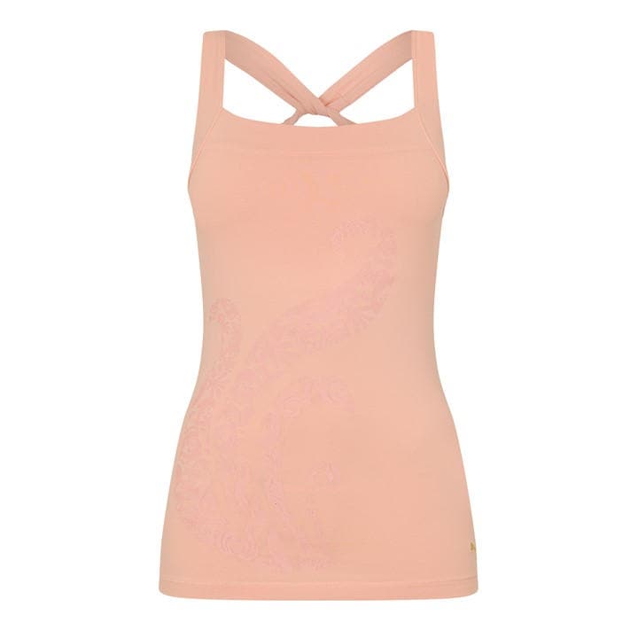 Puma Women's Pink Shala Printed Top (Vest) in Size 8, Sports Direct