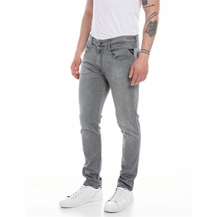 Replay Men's Grey Anbass Slim Jeans in Size 30 R, Sports Direct