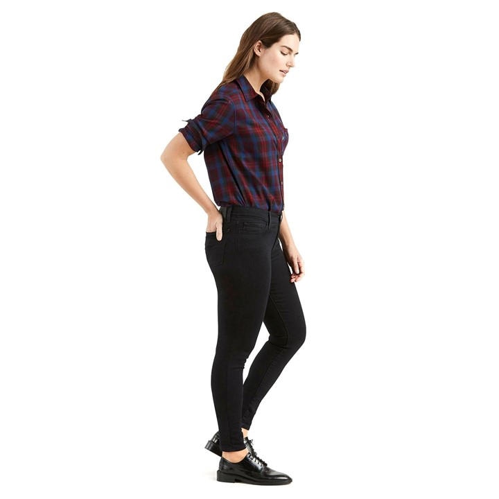 Levis Women's Black Skinny Jeans in Size 26 R, Sports Direct