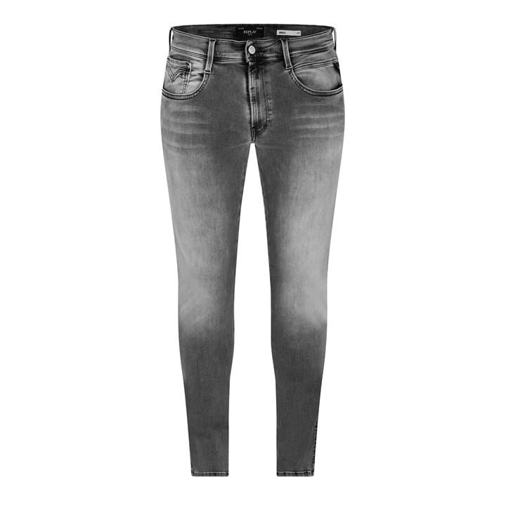 Replay Men's Grey Hyperflex Anbass Slim Jeans in Size 36 R, Sports Direct