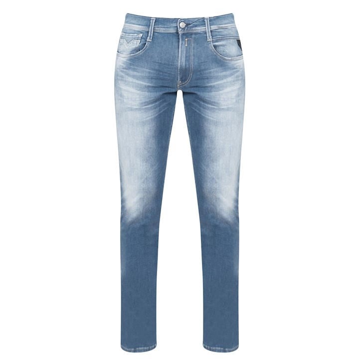 Replay Men's Blue Hyperflex Anbass Slim Jeans Size 34 R