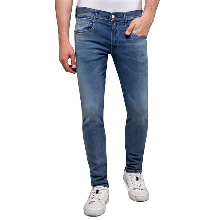 Replay Men's Blue Hyperflex Anbass Slim Jeans in Size 30 R, Sports Direct