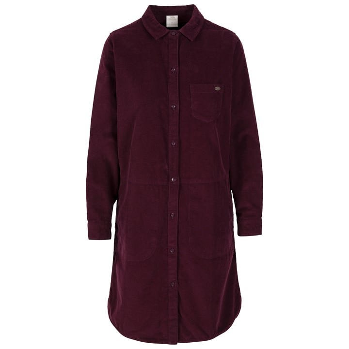 Trespass Women's Red Alison Shirt Dress in Size 12, Sports Direct