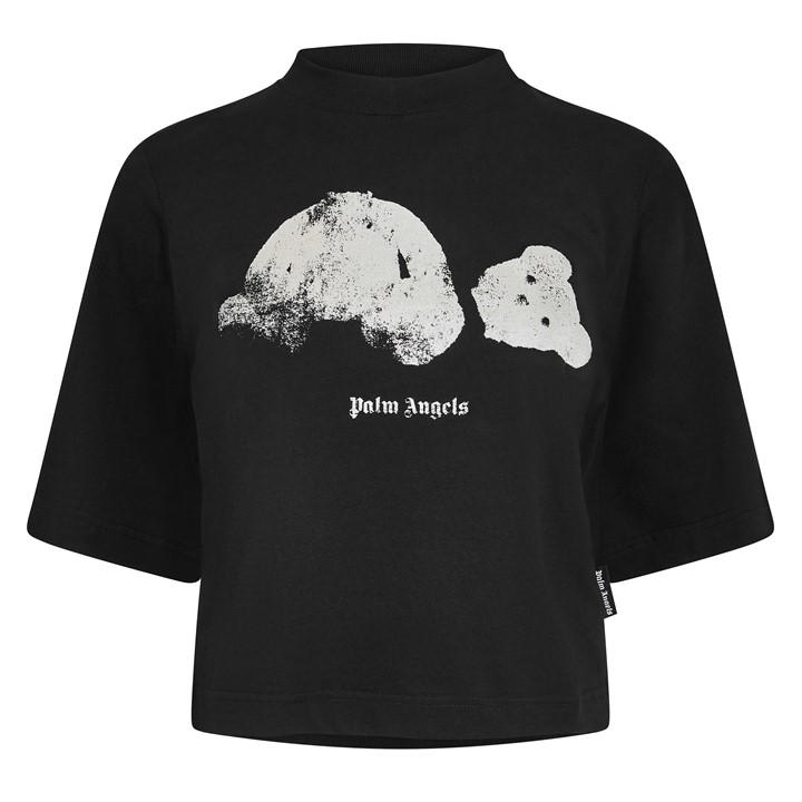 Palm Angels Women's Black Kil Bear Oversized T-Shirt in Size 14, Sports Direct