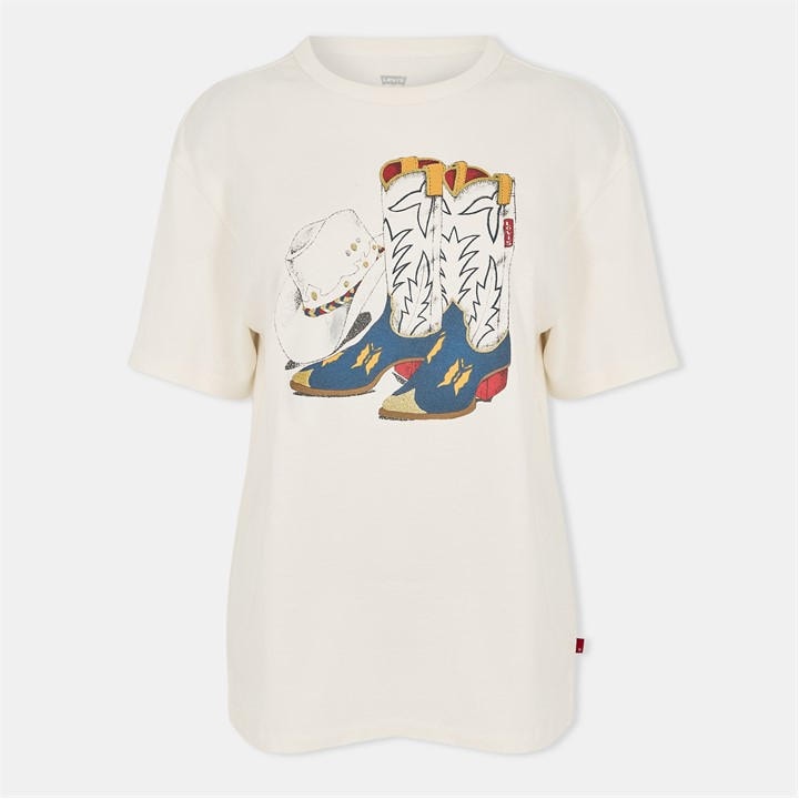 Levis Women's White Levi's Oversized T-Shirt in Size 12, Sports Direct